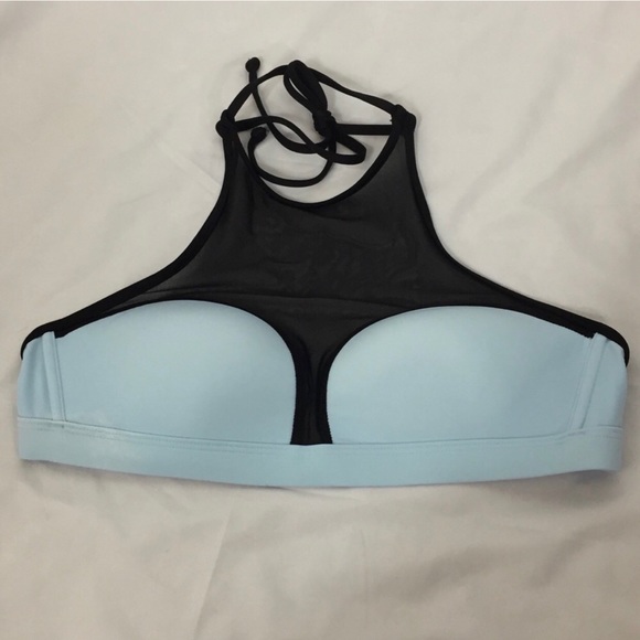 PINK VS Bikini Blue and Black Top Size M NWOT - Picture 4 of 6